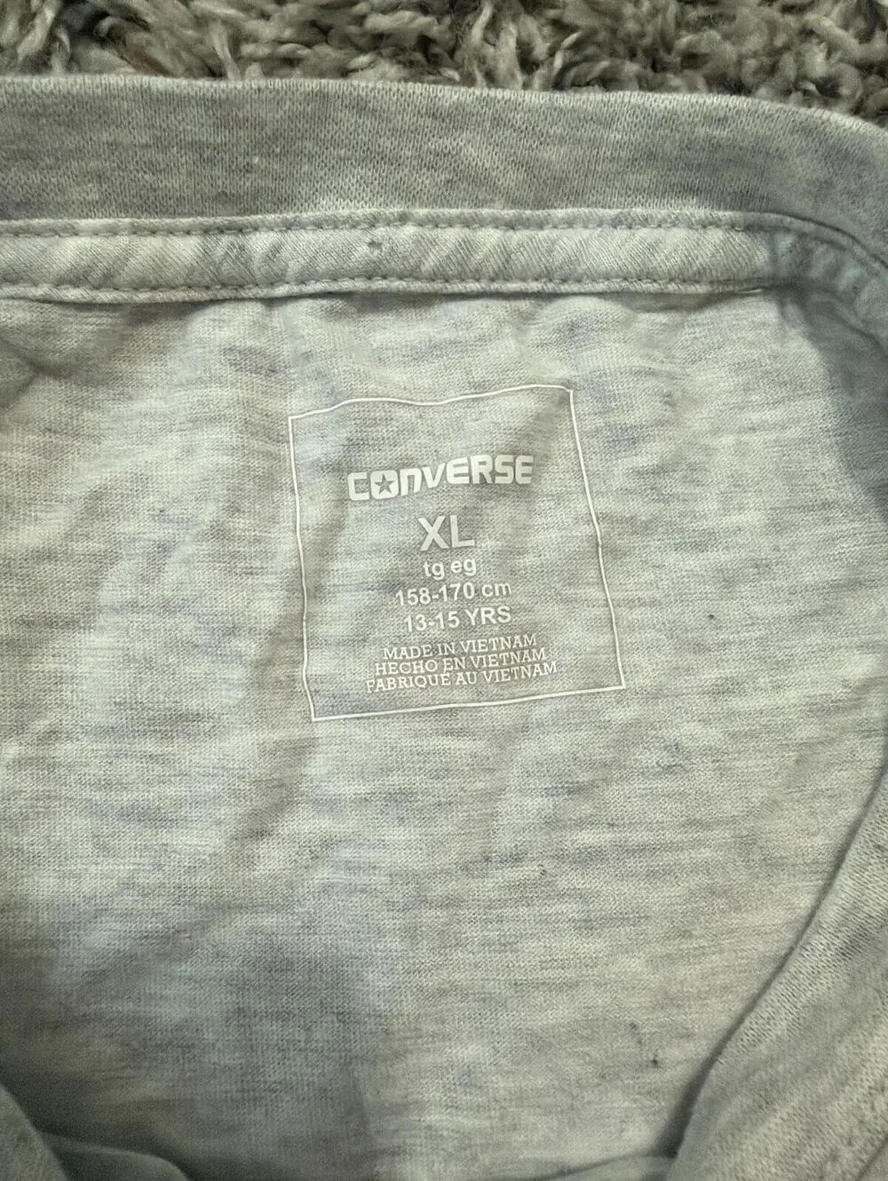 Converse Boys T-Shirt Gray XL